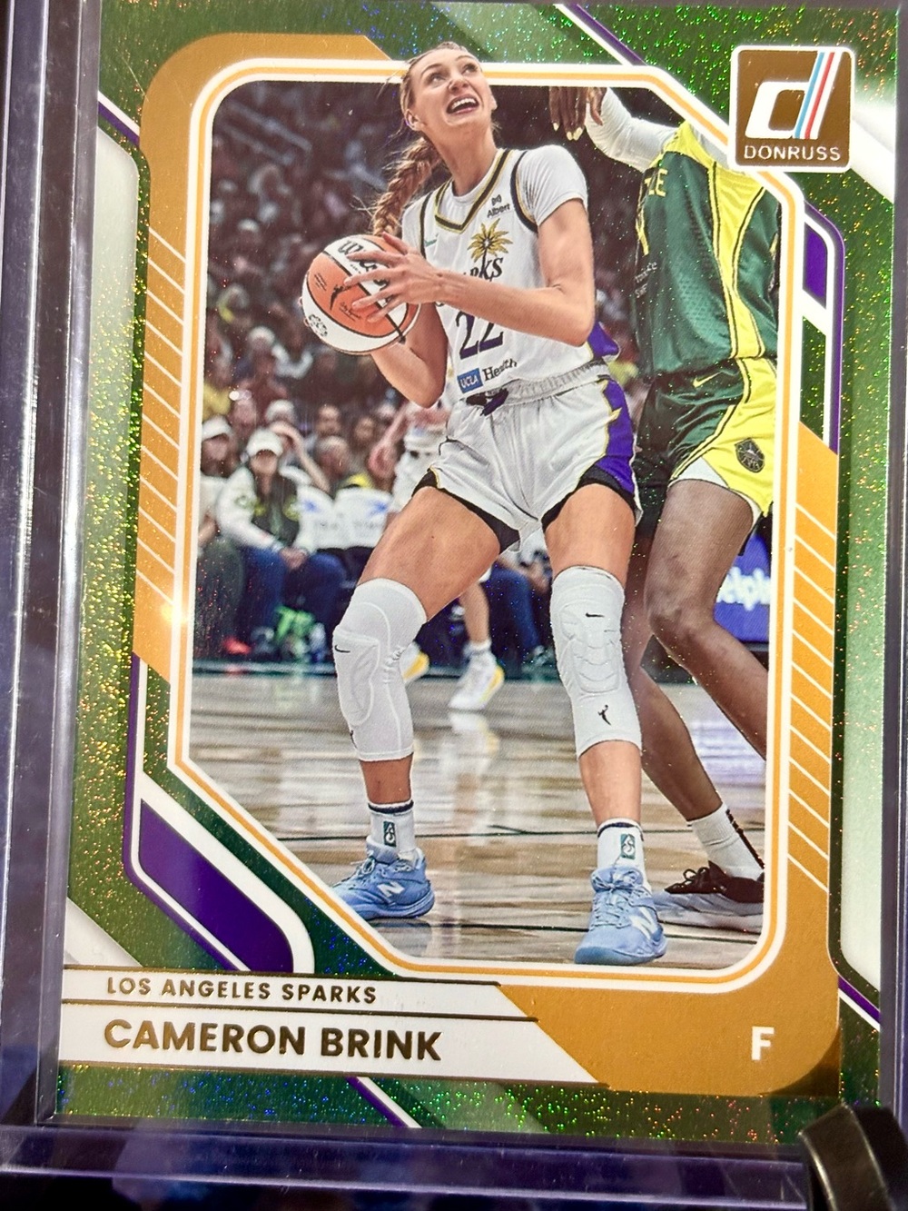 Cameron Brink Basketball Card GREEN SHIMMER Los Angeles Sparks